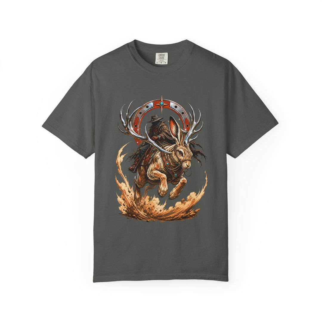 Desert Chrome Jackalope Rider T-Shirt Graphic