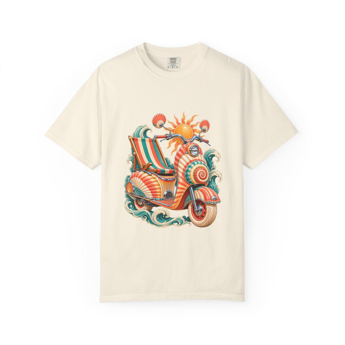 Psychedelic Deck Chair Shell Scooter T-Shirt Graphic