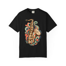 Coastal Sand Dollar Saxophone T-Shirt Graphic