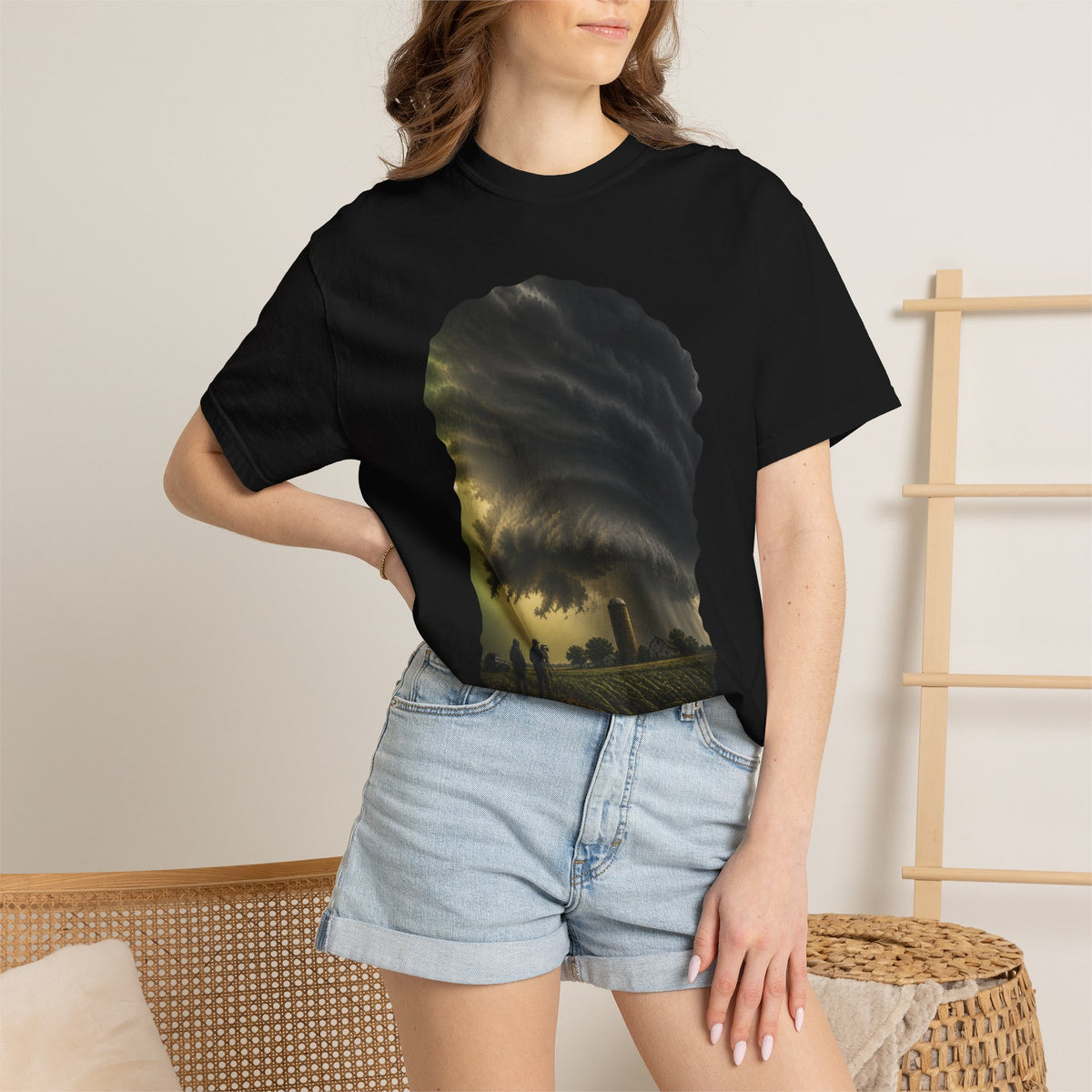 Farmstead Hook Echo Storm Chaser Graphic Tee