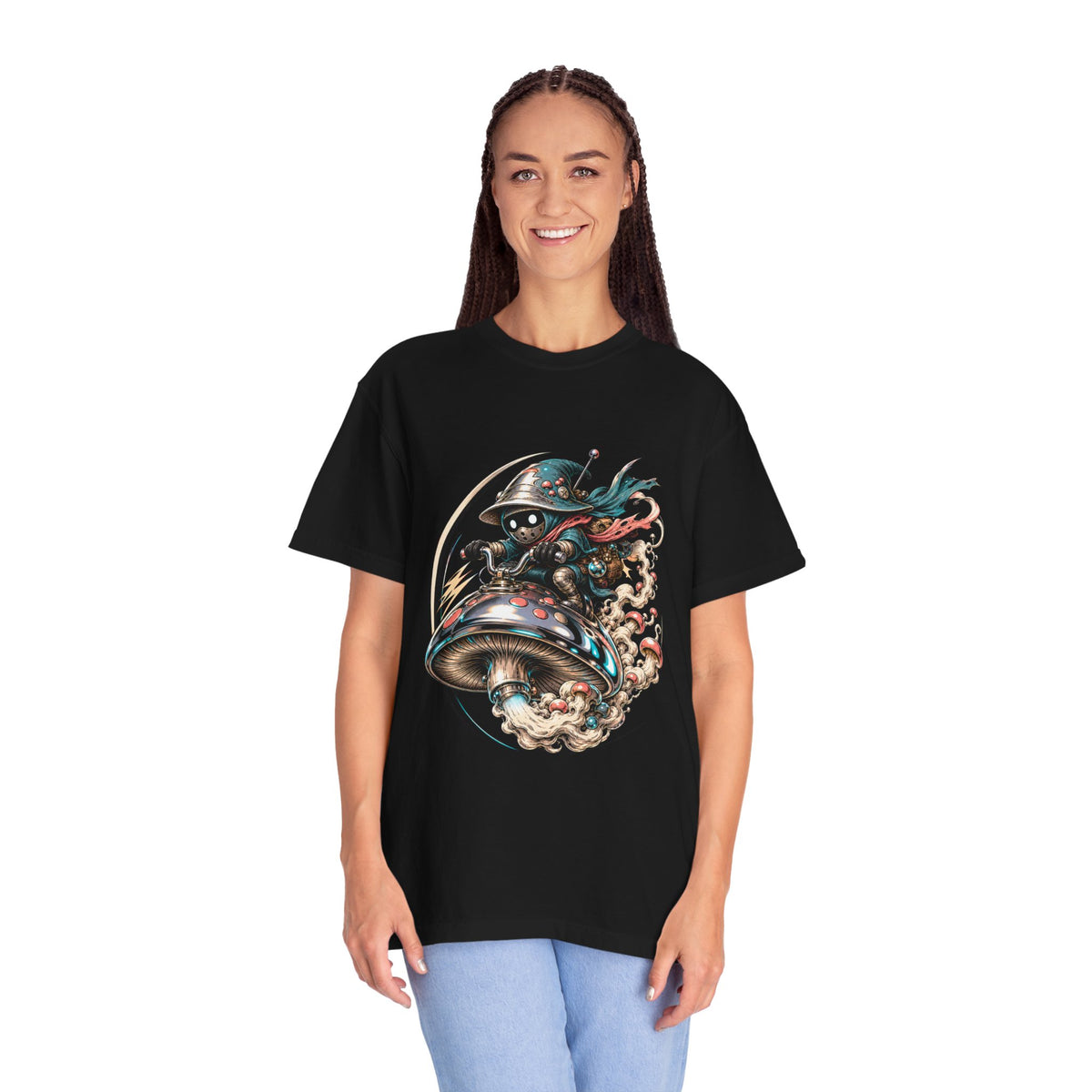 Chrome Mushroom Rider T-Shirt Graphic