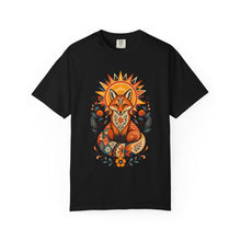 Solar Fox Folk Art Graphic T-Shirt