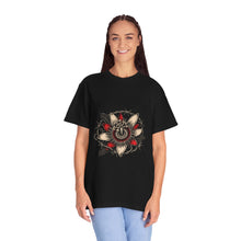 Barbed Wire Passionflower Blackwork Graphic Tee