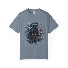 Y2K Chrome Orchid Panther Graphic Tee