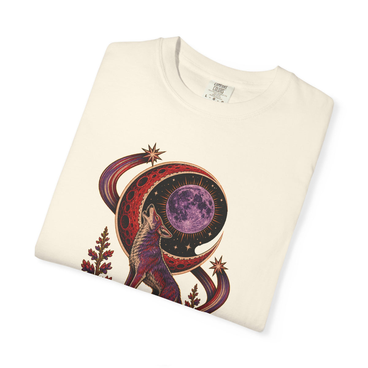 Red Violet Moon Coyote Graphic Tee