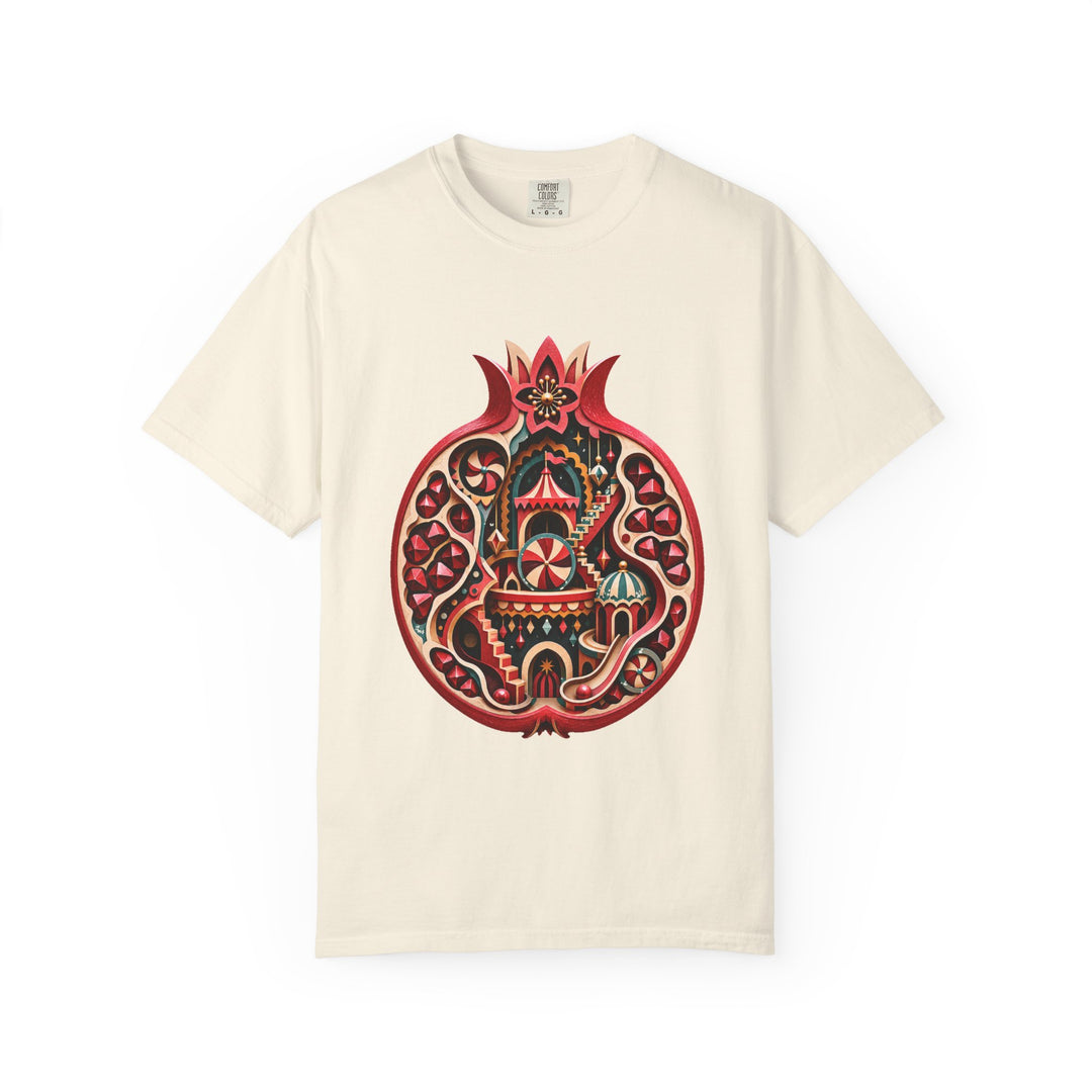 Paper Cut Funhouse Pomegranate T-Shirt Graphic