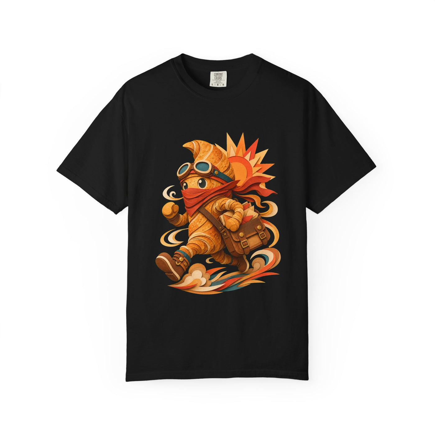 Paper Cut Desert Pastry Courier T-Shirt Graphic