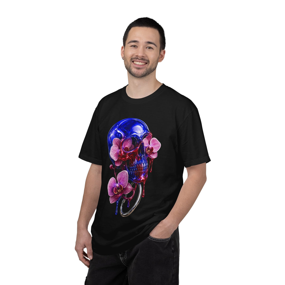 Jelly Resin Skull Orchid Graphic Tee
