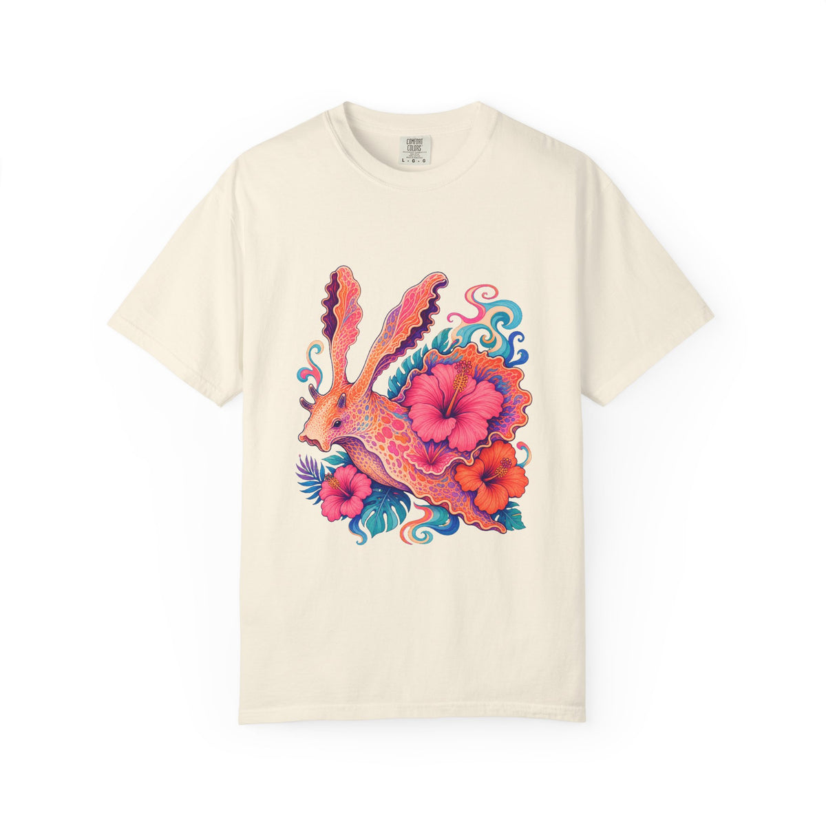 Psychedelic Hibiscus Sea Hare Graphic Tee