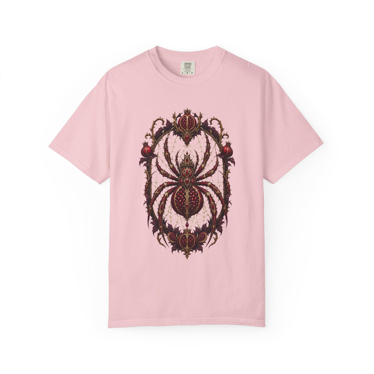 Gothic Pomegranate Spider Graphic Tee
