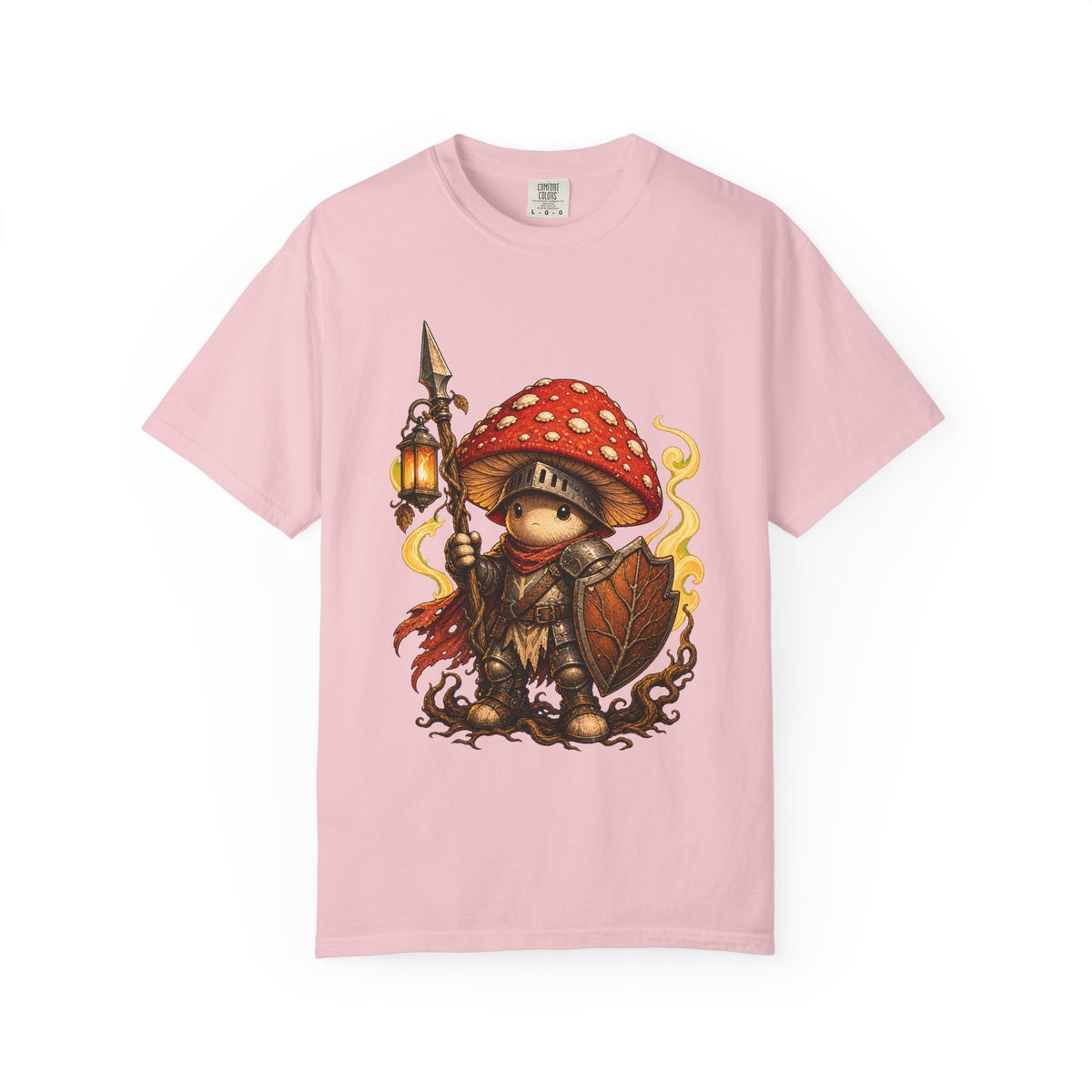 Mushroom Knight Lantern T-Shirt Graphic