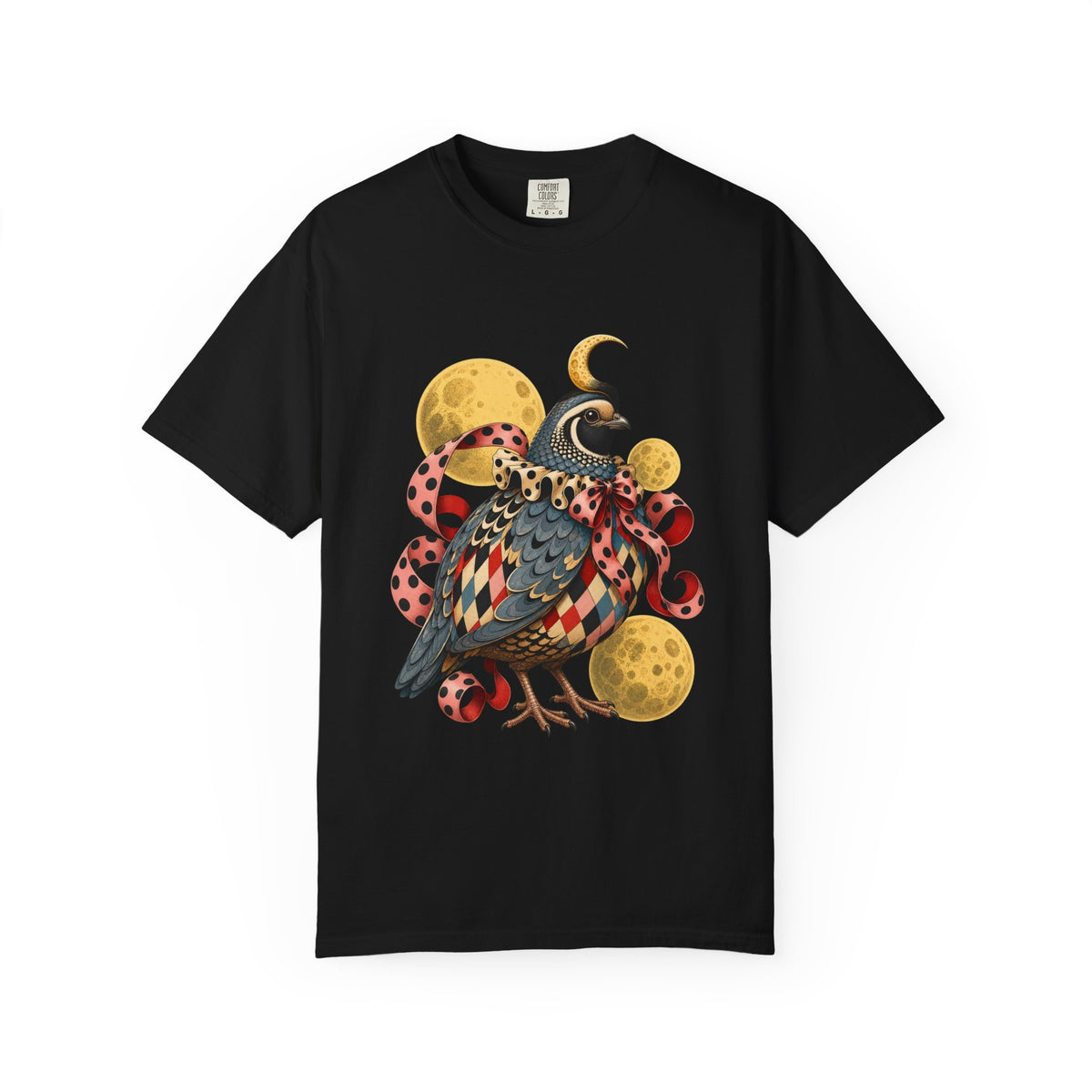 Polka Dot Moon Quail Graphic Tee