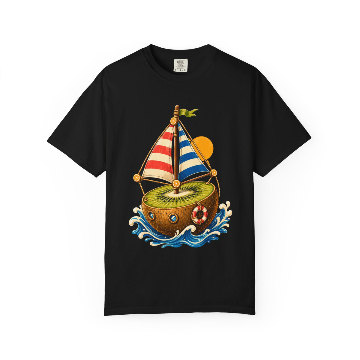 Deck Chair Kiwi Sailboat T-Shirt Graphic