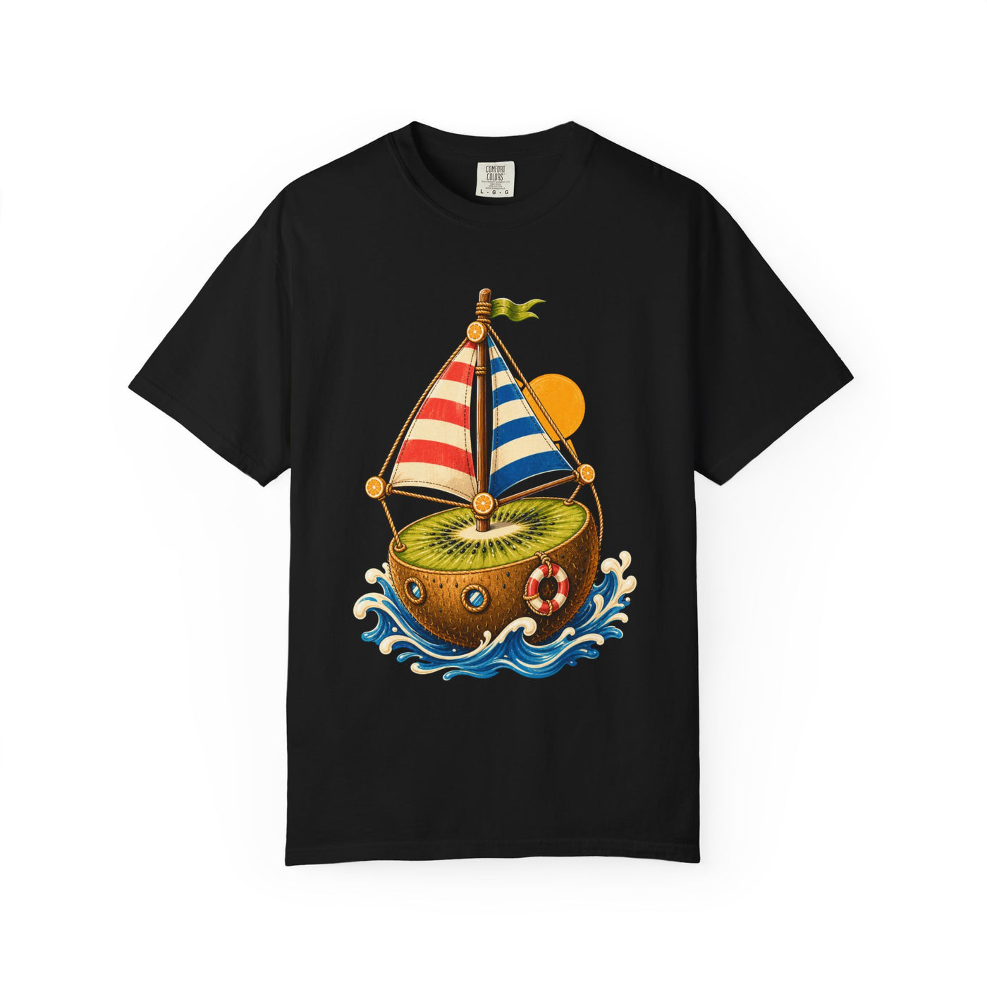 Deck Chair Kiwi Sailboat T-Shirt Graphic