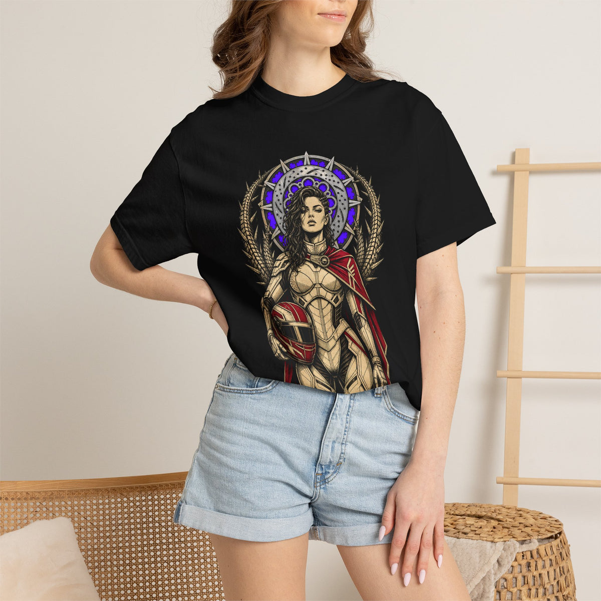 Saint of the Apex Gothic Racer Graphic Tee