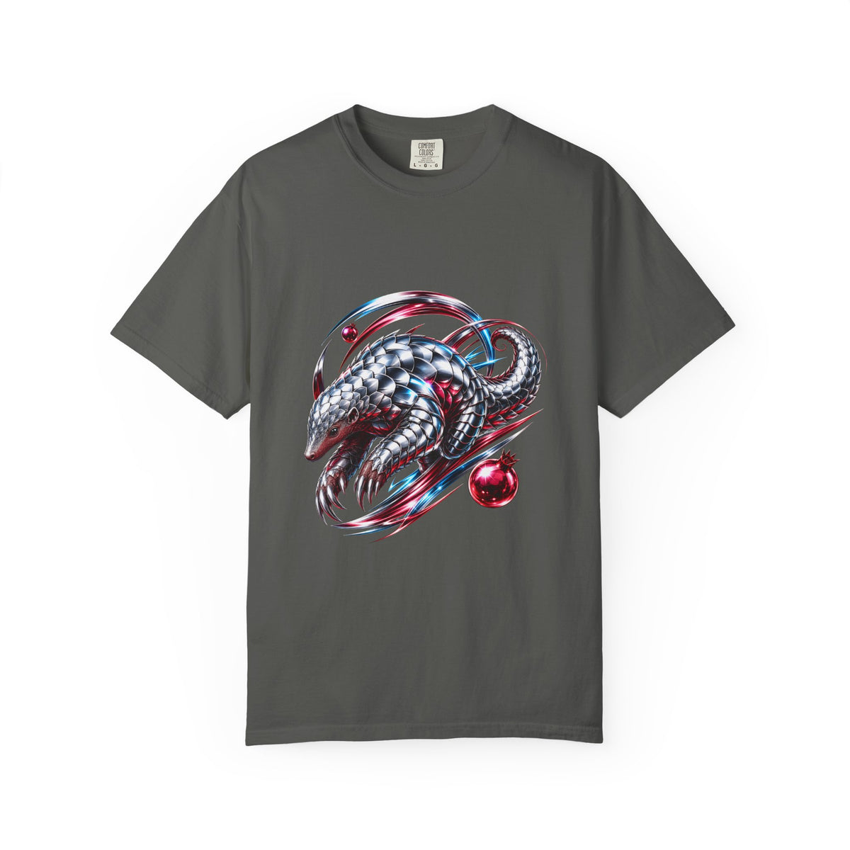 Chrome Pomegranate Pangolin Graphic Tee