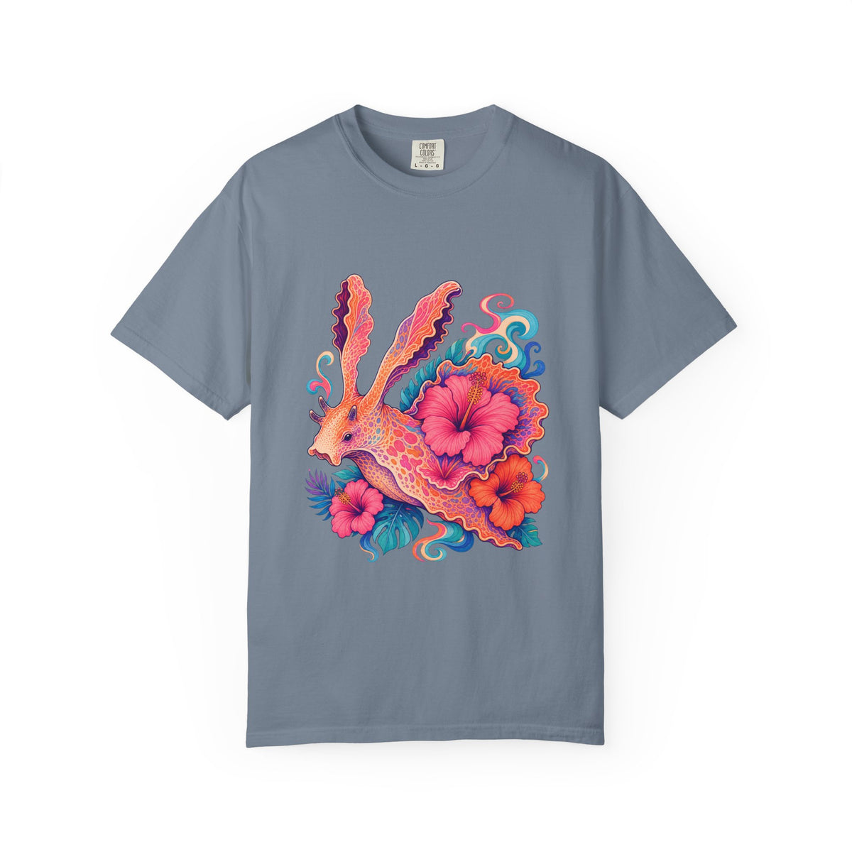 Psychedelic Hibiscus Sea Hare Graphic Tee