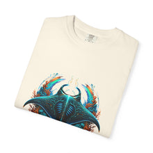 Neon Reef Manta Cyber Crest T-Shirt Graphic