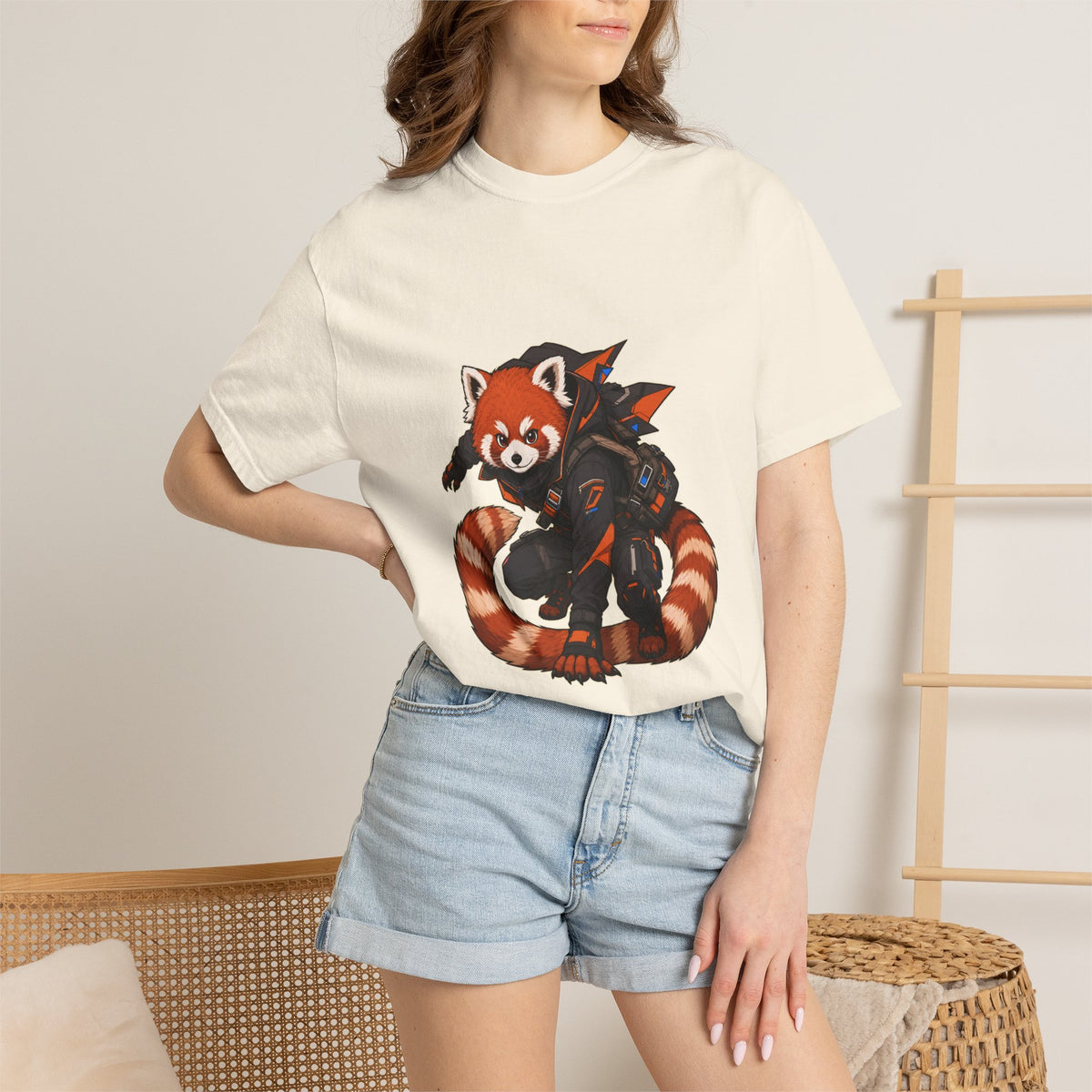 Techwear Red Panda Courier Graphic Tee