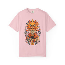 Solar Fox Folk Art Graphic T-Shirt