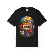 Stained Glass Alpine Cassette Peach T-Shirt Graphic