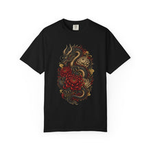 Abyssal Chrysanthemum Dragon Crest T-Shirt Graphic