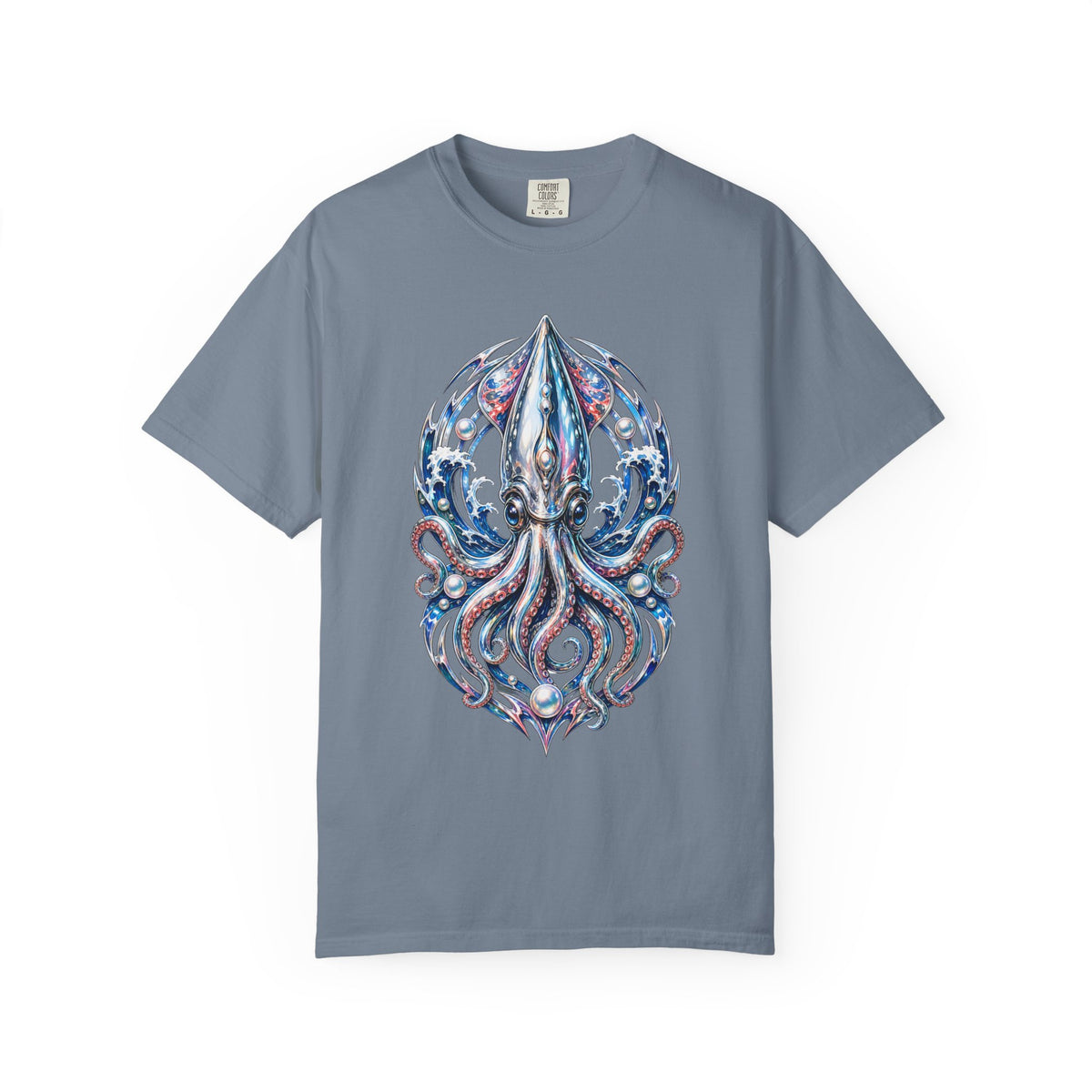 Chrome Tide Glass Squid Graphic Tee