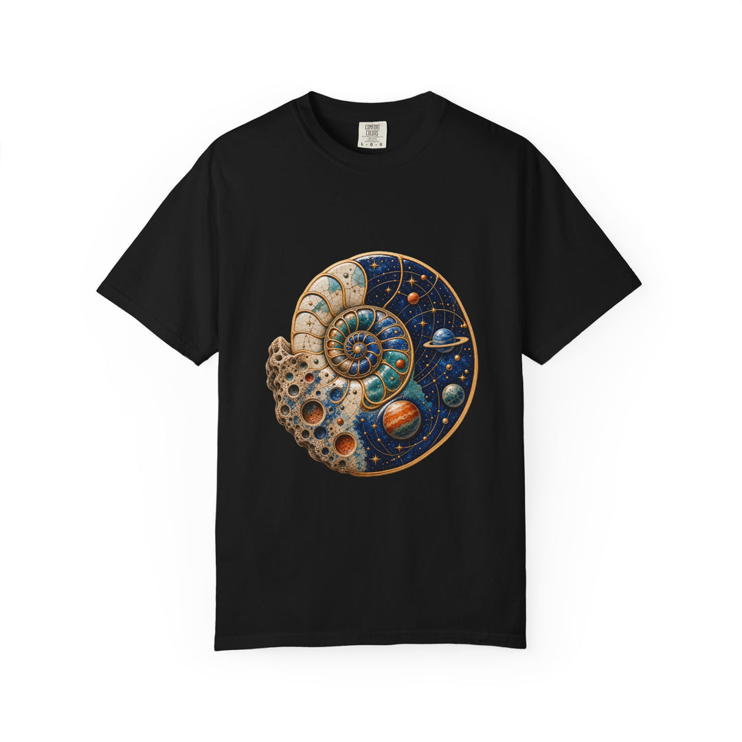 Ceramic Space Fossil Nautilus T-Shirt Graphic