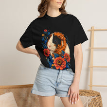 Spiky Zinnia Guinea Pig Floral Graphic Tee