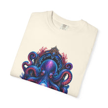 Neon Reef Octopus Shrine T-Shirt Graphic