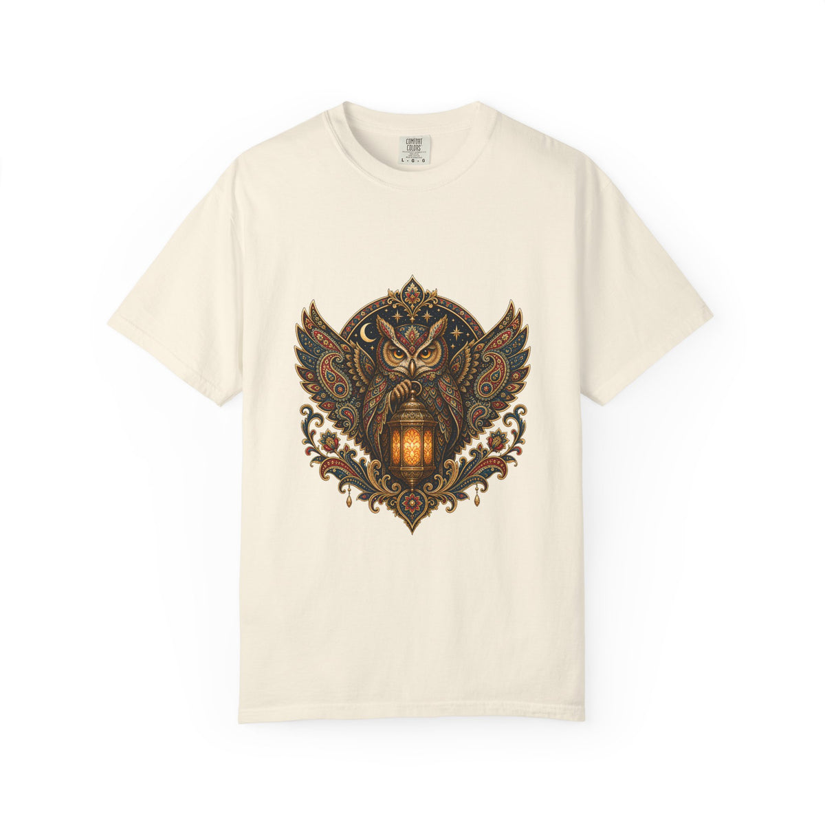 Heritage Paisley Owl Lantern T-Shirt Graphic