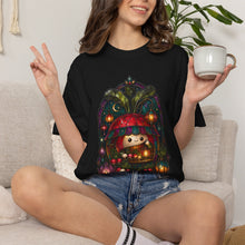 Stained Glass Night Market Radish T-Shirt Graphic