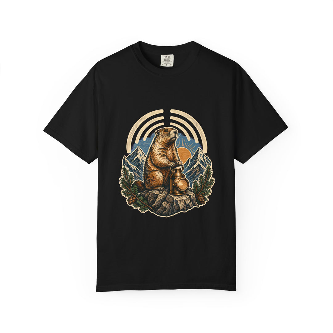 Woodcut Alpine Marmot Graphic Tee