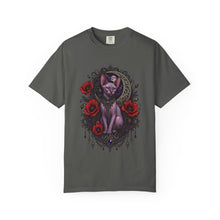 Gothic Poppy Sphinx Cat Graphic Tee