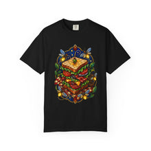 Stained Glass Picnic Firefly Sandwich T-Shirt Graphic