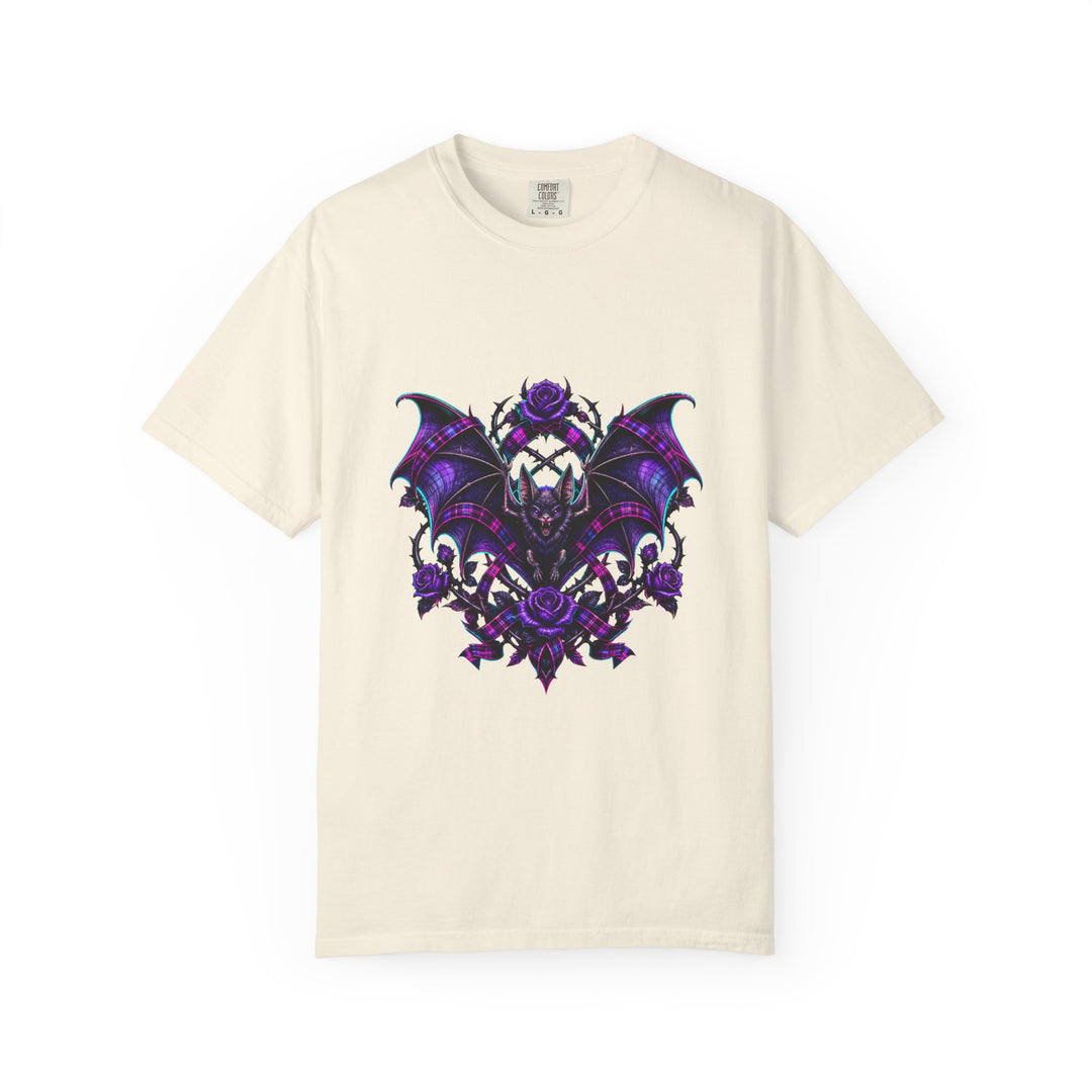Neon Plaid Bat Bloom Graphic Tee