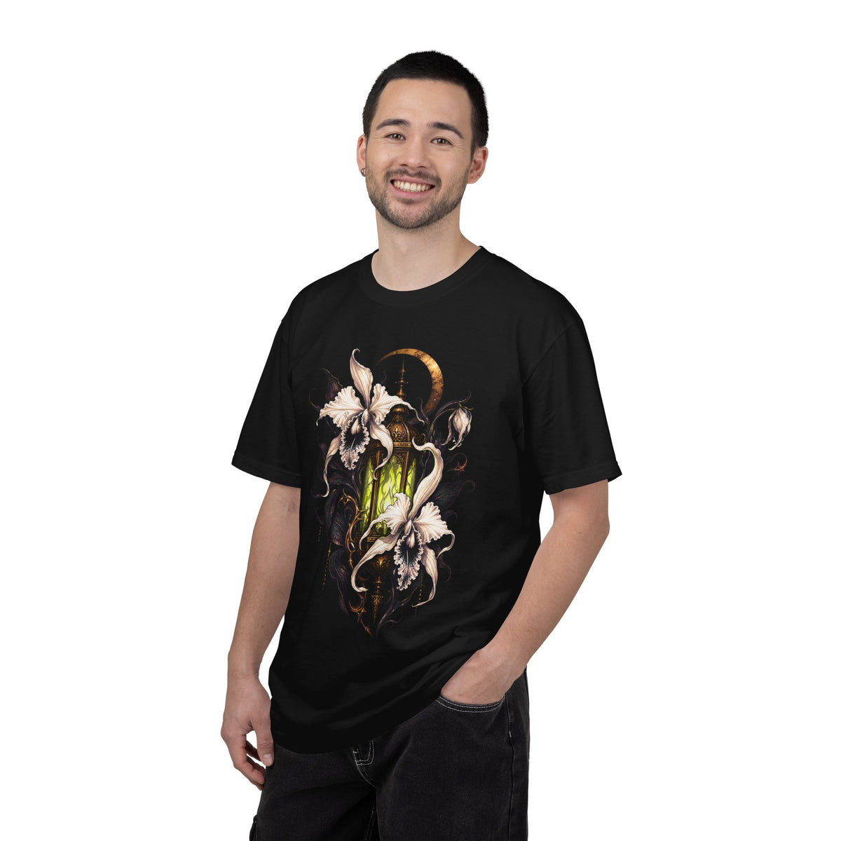 Velvet Ghost Orchid Lantern T-Shirt Graphic