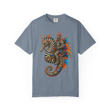 Zebra Coral Seahorse Rider Graphic Tee