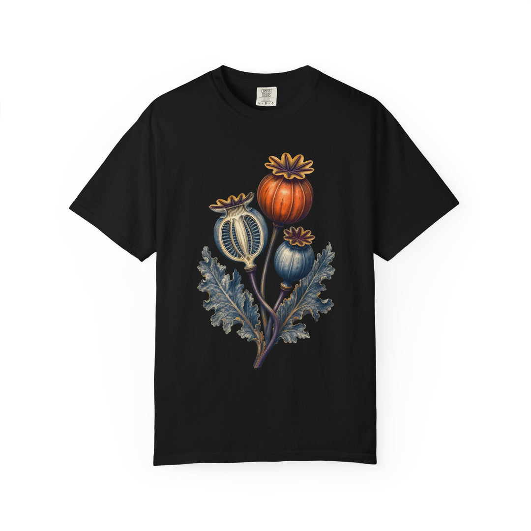 Persimmon Poppy Seedpod X-Ray Graphic Tee
