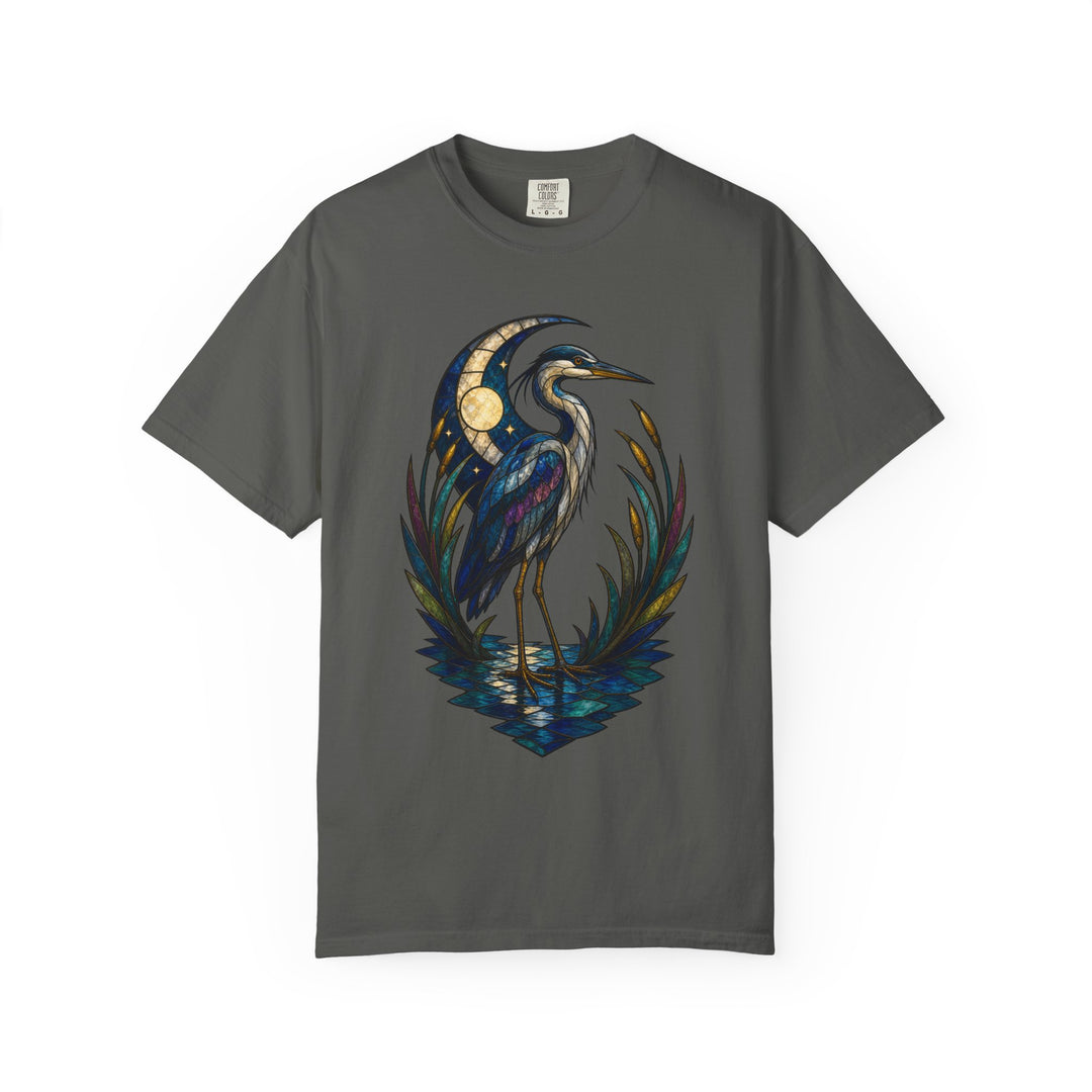 Stained Glass Night Heron Graphic Tee