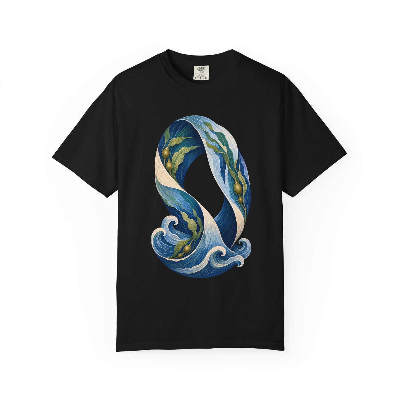 Cool Blue Kelp Mobius Tide Graphic Tee