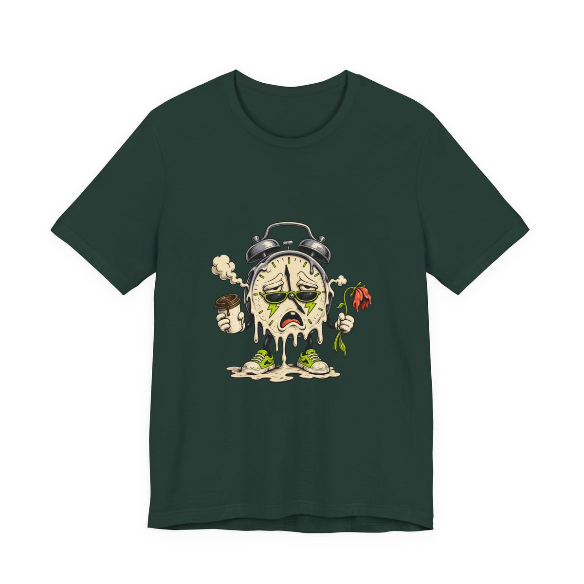 Burnout Clock Mascot T-Shirt Graphic