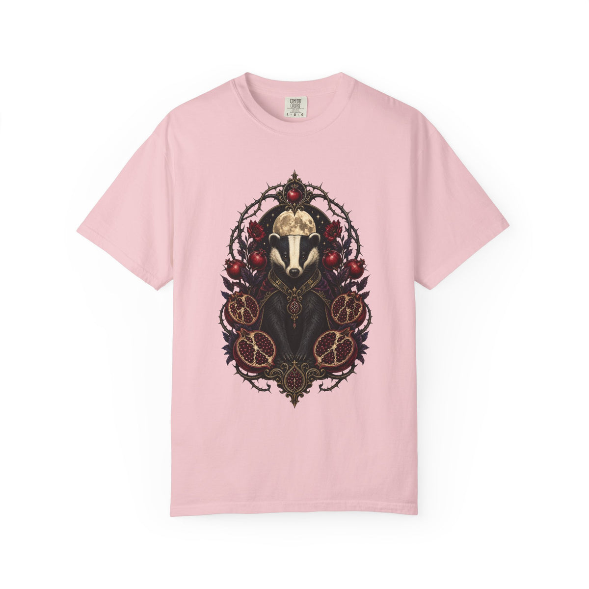 Gothic Pomegranate Badger Graphic Tee