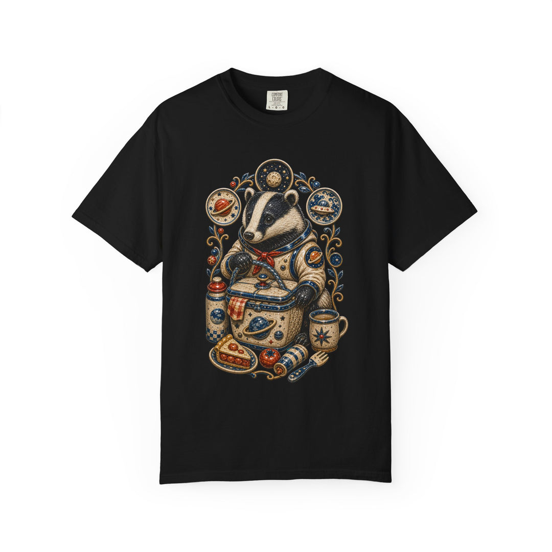 Aliencore Ceramic Picnic Badger T-Shirt Graphic