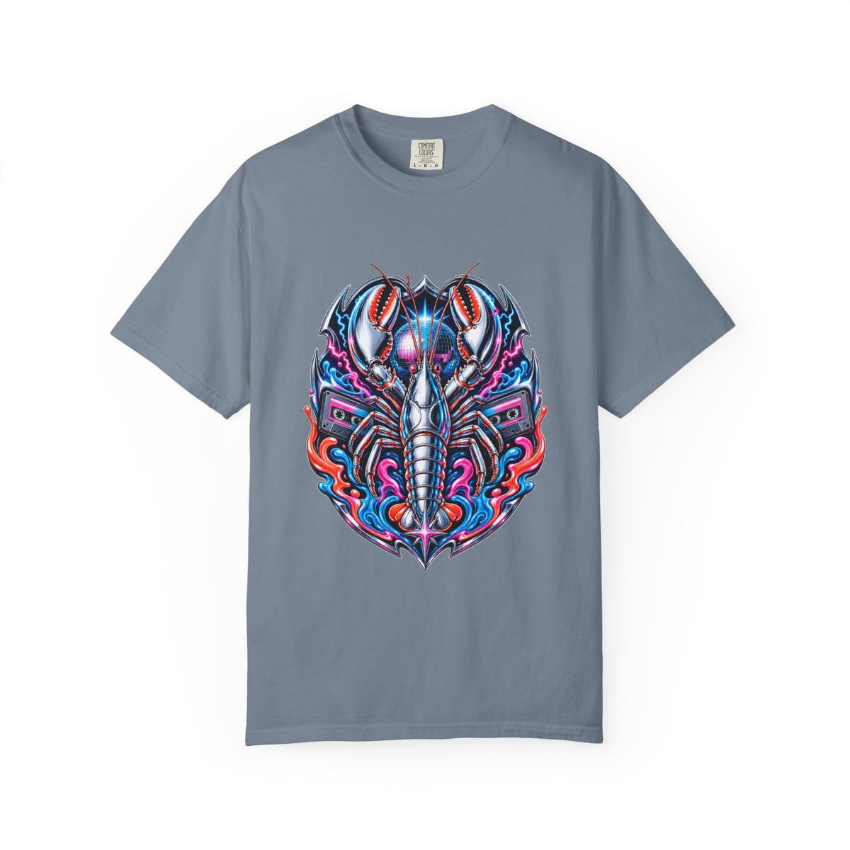 Chrome Lobster Rave Crest T-Shirt Graphic