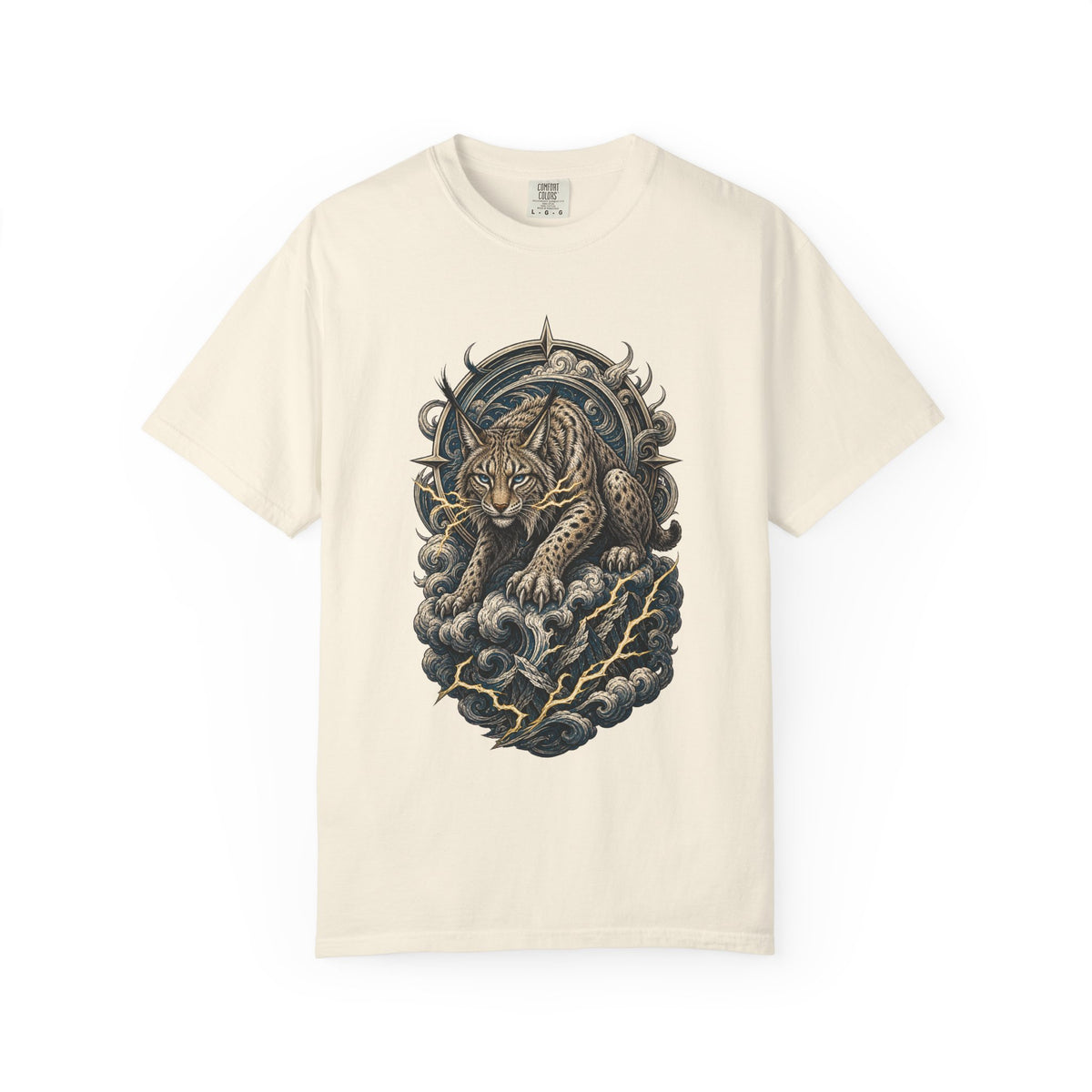 Woodcut Storm Lynx Graphic Tee