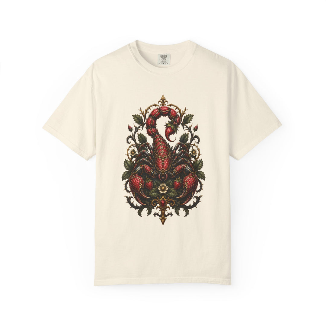 Gothic Strawberry Scorpion Graphic Tee