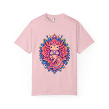 Psychedelic Dahlia Axolotl Graphic Tee