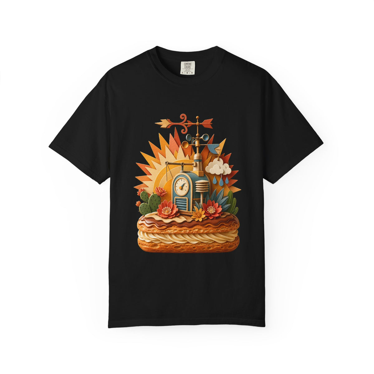 Paper Cut Desert Weather Eclair T-Shirt Graphic