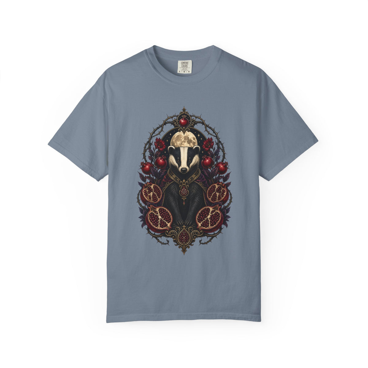 Gothic Pomegranate Badger Graphic Tee